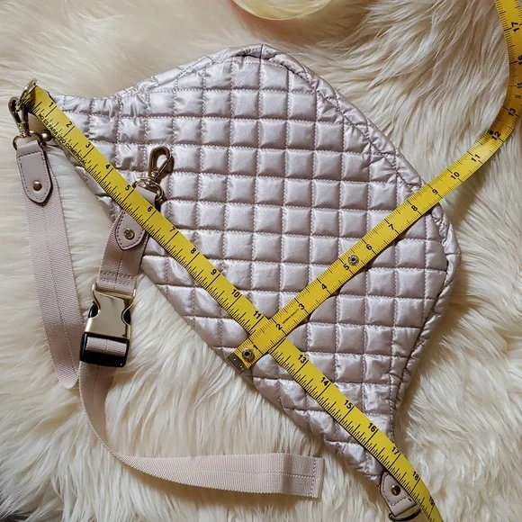 nwot MZ Wallace Rose Gold Crosby Sling Bag